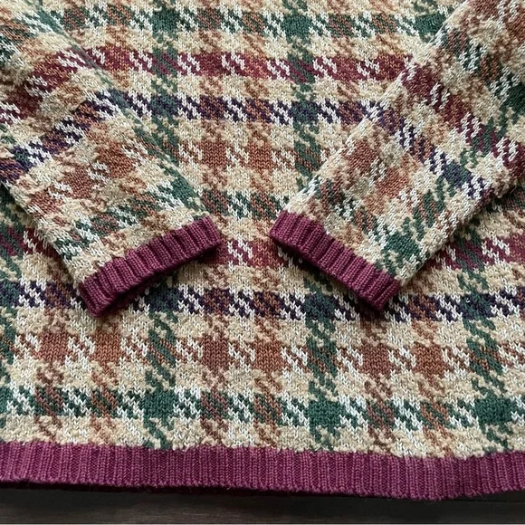 Vintage 90s  Marisa Christina Houndstooth Sweater Women’s Small Fits like XS - Picture 4 of 9